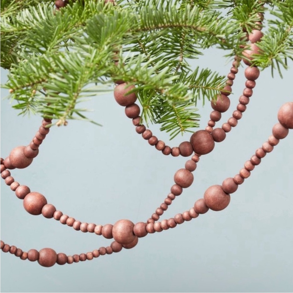 Hearth & Hand with Magnolia 12’ WOOD Bead Garland / NIB